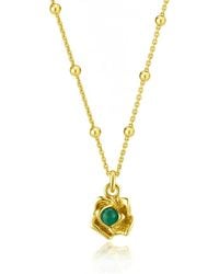 Unaloe - Magnifica Emerald Necklace - Lyst