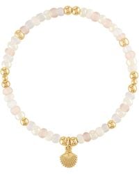 Olivia Le - Shimmer Bead Shell Charm Bracelet - Lyst