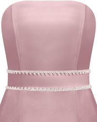 Tia Dorraine - Crystal-Embellished Double Belt - Lyst