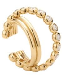 Vanhi - Vina Crystal Bezel Ear Cuff - Lyst