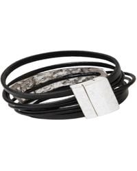 Saachi - Absolute Zero Leather Bracelet - Lyst