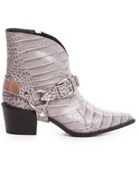 The 5Th Element - Bronx Western Boots – Croco Leather - Lyst