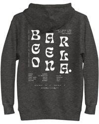 Anchor and Crew - Heather Gustatory Barcelona Coffee Scene Cotton Blend Embroidered Hoodie - Lyst