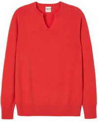 Salts Cashmere - Split Crew Neck Sweater - Lyst