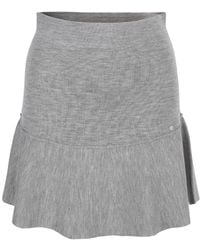 tirillm - Anita Short Merino Wool Flared Skirt - Lyst