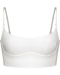 MONIQUE MORIN LINGERIE - Core Long Line Bralette Crystal - Lyst