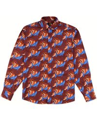 Gresham Blake - Burgundy & Whale Shirt - Lyst