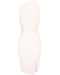 AVENUE No.29 - Bodycon Midi Dress With Leg Slit - Lyst