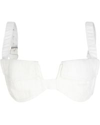 Circular Path - Pocket Denim Bikini Top - Lyst