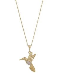 Ebru Jewelry - Pure Spirit Hummingbird Vermeil Necklace - Lyst