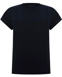 Exquise - Nyomi Crew Neck Short Sleeve Blouse - Lyst