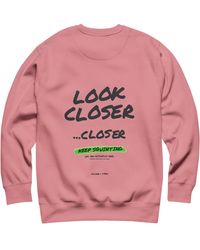 Anchor and Crew - Rose Small Print Annotations Organic Cotton Sweatshirt - Lyst