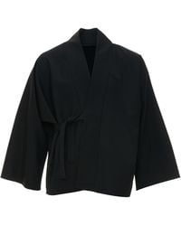 MOE - Charcoal Wool Jacket Reversible - Lyst