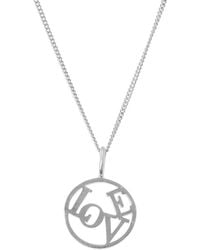 Katie Mullally - Love Medallion Sterling Necklace - Lyst