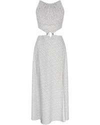 NAZLI CEREN - Eloise Ring-embellished Cotton Dress - Lyst