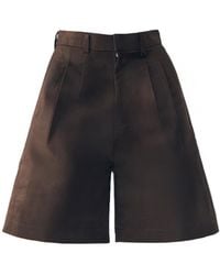 Ats the Label - Jett Suede Bermuda Shorts Pants - Lyst