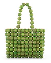 Belyed Handcraft - Olivia – Mini Handmade Wooden Bead Handbag By Belyed - Lyst