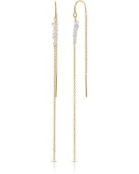 Heather Hawkins Jewelry - Shine On Tiny Gemstone Threader Earrings - Lyst