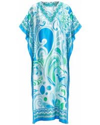 LOVEIST STORE - Venice Silky Satin Kaftan - Lyst
