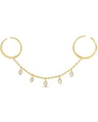 SHYMI - Two Finger Bezel Set Adjustable Ring - Lyst
