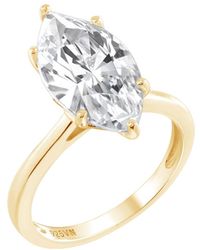 Diamonbliss - Ten Carats Marquise Cut Solitaire Cocktail Ring - Lyst