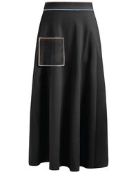 Roch Perel - Coloured Trim Pocket Skirt - Lyst