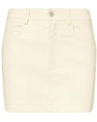 Amy Lynn - Milena Lemon Leather Mini Skirt - Lyst