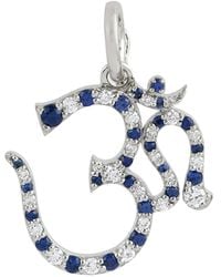 Artisan - 14K Sapphire & Diamond Om Pendant - Lyst