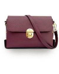 Apatchy London - The Bloxsome Plum Leather Crossbody Bag - Lyst