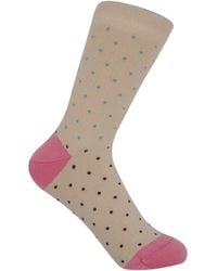 Peper Harow - Made in England - Neutrals Pin Dot Socks - Lyst