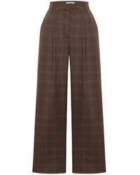 Thisisu Collection - Romy Pleated Plaid Trousers – - Lyst
