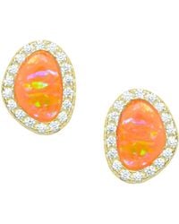 KAMARIA - Opal Pebble Stud Earrings - Lyst