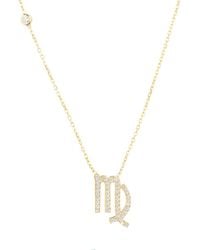 LÁTELITA London - Zodiac Star Sign Pendant Necklace Gold Virgo - Lyst