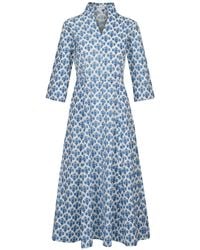 At Last - Cotton Chelsea Midi Dress - Lyst