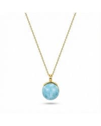 Ormiro - Ocean Love Larimar Vermeil Necklace - Lyst