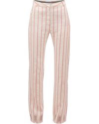 GUILLAUME ALEXANDRE - Striped High-Waisted Straight Pants - Lyst