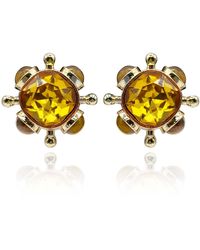 Michael Nash Jewelry - Monica Topaz And Tigereye Sputnik Earrings - Lyst