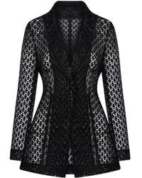 Elsava - Lace Tailored Blazer - Lyst