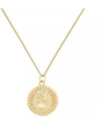 Elk & Bloom - Chunky Lucky Coin Medallion Necklace - Lyst