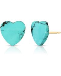 Heather Hawkins Jewelry - Genuine Heart Stud Earrings - Lyst