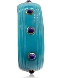 Michael Nash Jewelry - Rosa And Lapis Resin Bangle - Lyst