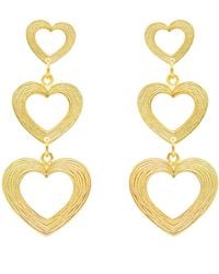 Marcia Moran - Hera Heart Earrings - Lyst