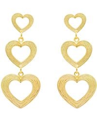 Marcia Moran - Hera Heart Earrings - Lyst