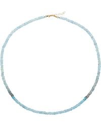 Bombyx House - Moss Aquamarine Ombre Necklace - Lyst
