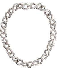 Caramel Vintage Jewellery - Textured Rope Link Necklace - Lyst