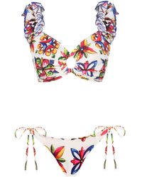 Nur Karaata - Lily Sicilia Short Waist Bikini Set - Lyst
