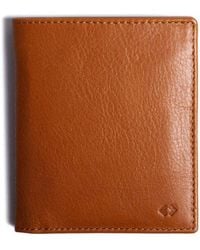 Harber London - Neutrals Leather Bifold Zip Wallet With Rfid Protection - Lyst