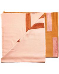 Variously - Canyon Hand Embroidered Hand Woven Merino Blend Scarf - Lyst