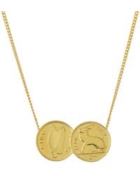 Katie Mullally - 3D Double Irish Coin Necklace - Lyst