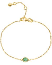 Auree - Hampton Emerald & Gold Vermeil Bracelet - Lyst